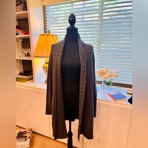 Leo & Nicole Brown Cardigan Sweater